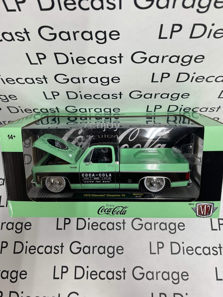 M2 Machines 1973 Chevrolet Cheyenne 10 1886 Catch the Wave 1:24 Diecast Coca Col