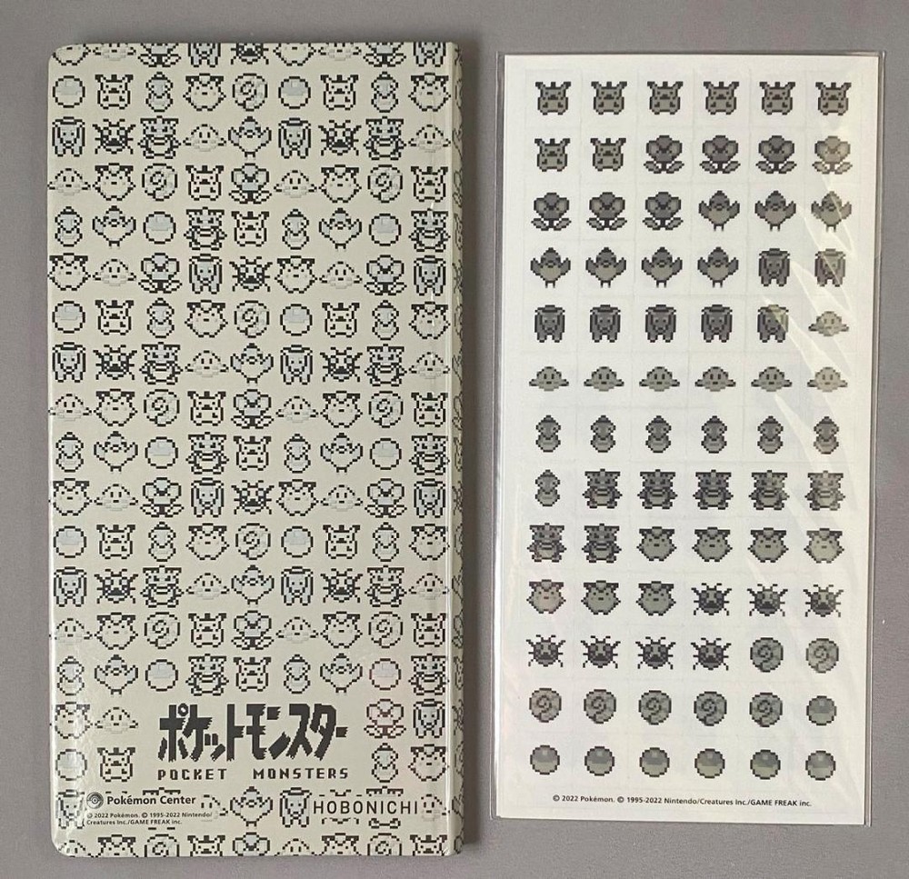 HOBONICHI NOTEBOOK 2023WEEKS POKEMON PIXEL ART