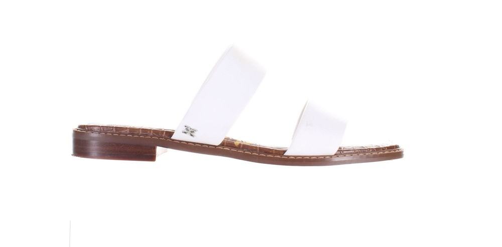 Sam Edelman Women's Haydee White Sandals Size 9.5 Modern Comfort Stylish Design Casual Elegance Perfect for Summer Outfits (Model 7799115)