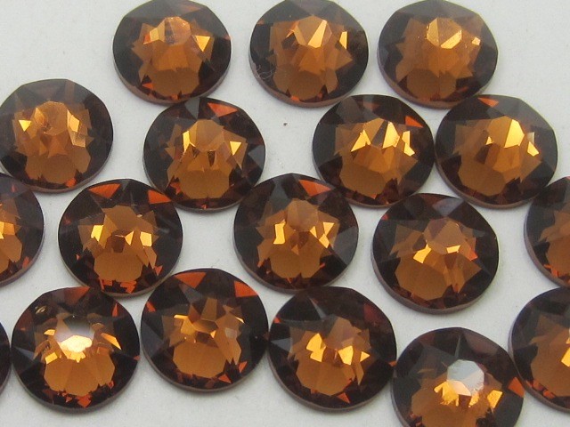 12ss Smoke Topaz Hotfix Rhinestones 1gr European Crystal