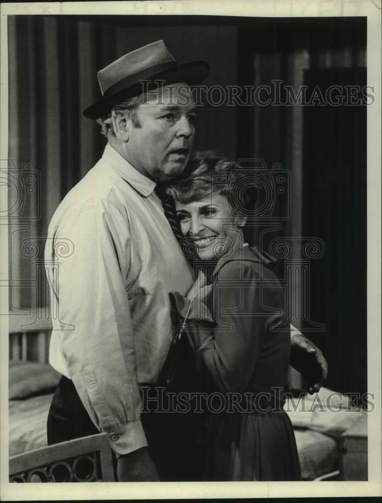 1981 Press Photo Carroll O'Connor, Rosemarie Prinz in 