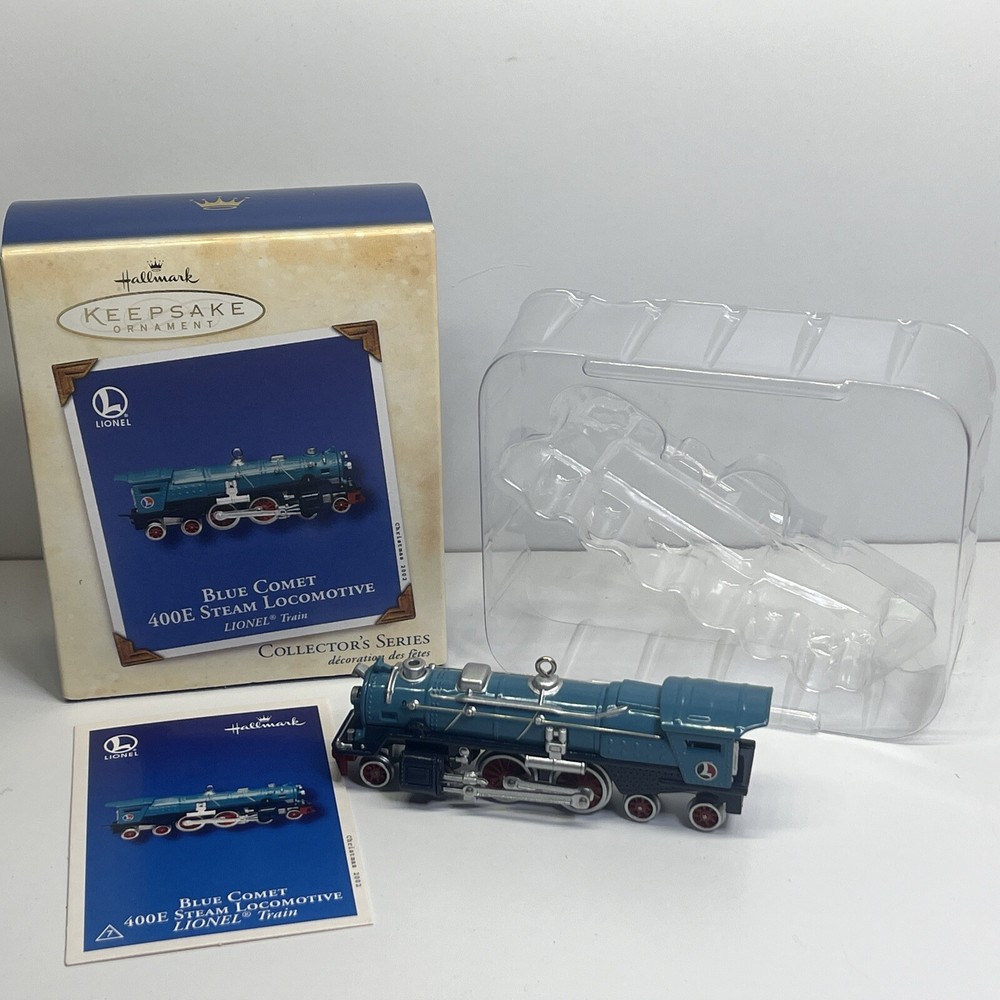 Hallmark Keepsake Ornament Lionel Blue Comet 400E Steam Locomotive 2002