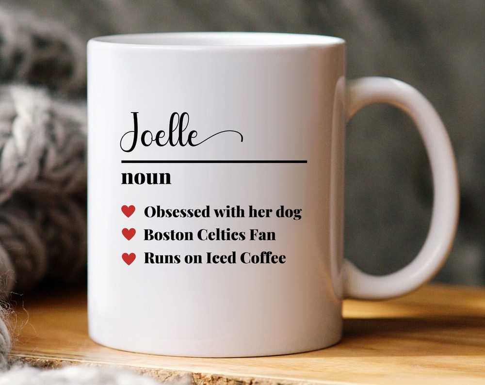Custom Name Definition Coffee Mug with Personalized Meaning