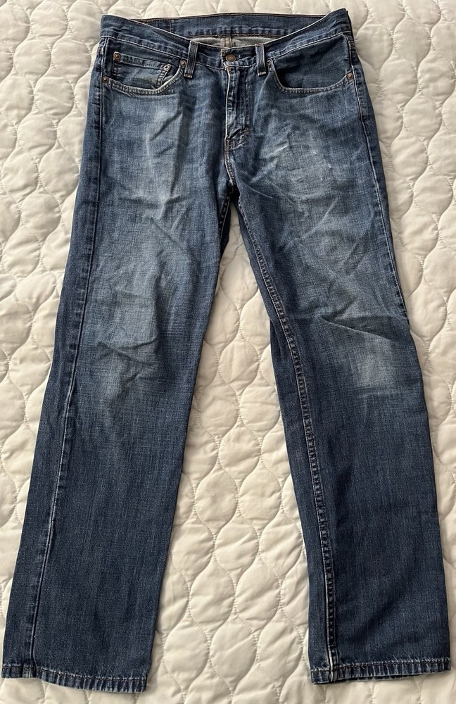 Levi’s Men’s 514 Jeans 31 x 30 Distressed Straight Denim