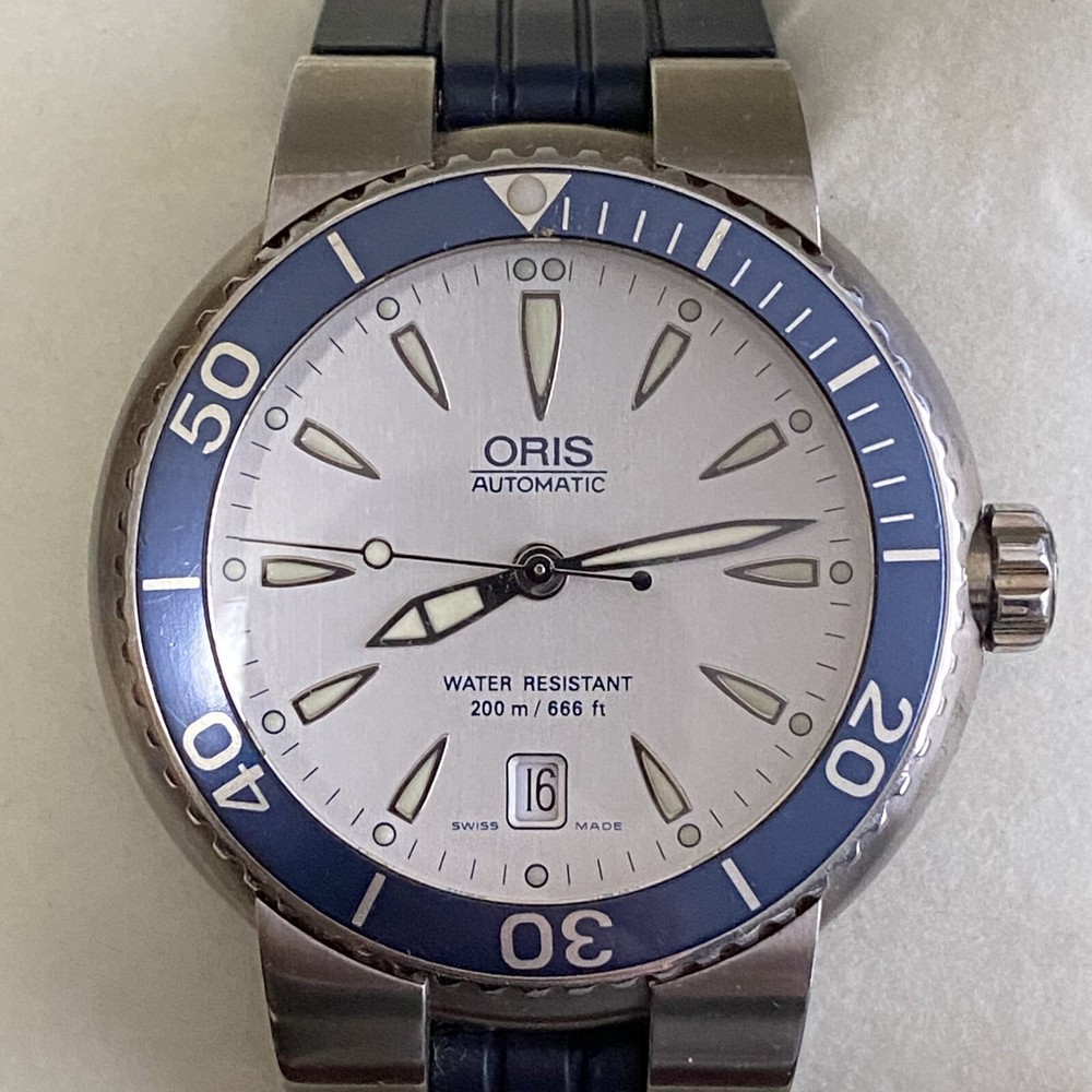 ORIS Divers 7533 Date Silver Dial Automatic Men's Watch from JP