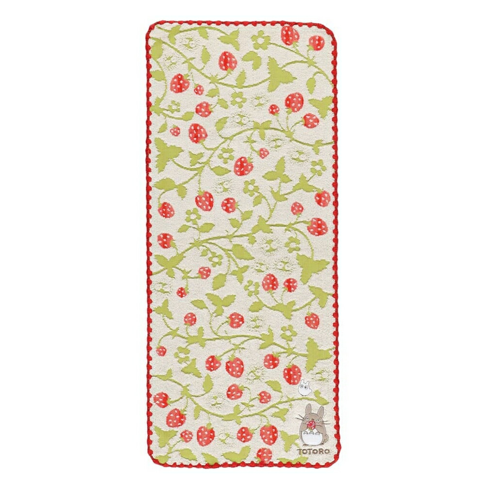 My Neighbor Totoro Cotton Face Towel 34x80cm Strawberry Forest Studio Ghibli New