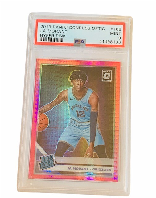 Ja Morant Rookie RC PSA 9 Donruss Optic 2019 Hyper Pink insert #168 Grizzlies
