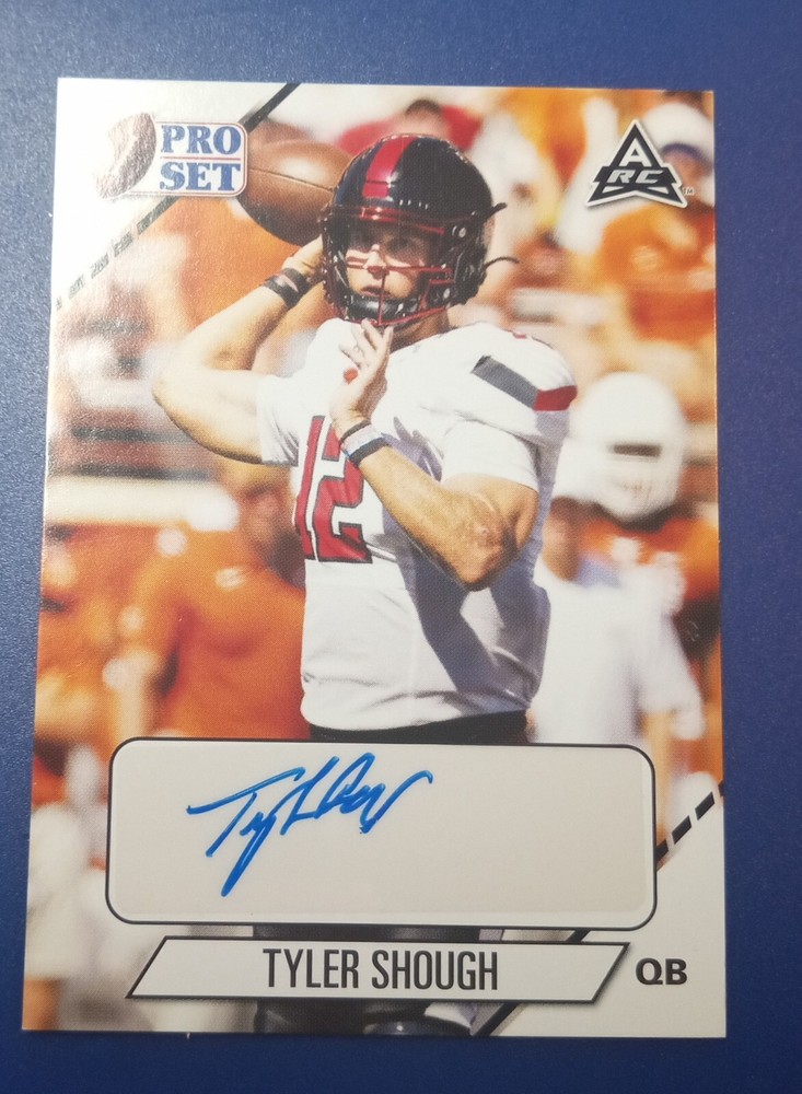 2021-22 Leaf Pro Set College Auto Tyler Shough #PS-TS2 Auto TC5376 Rookie Card!