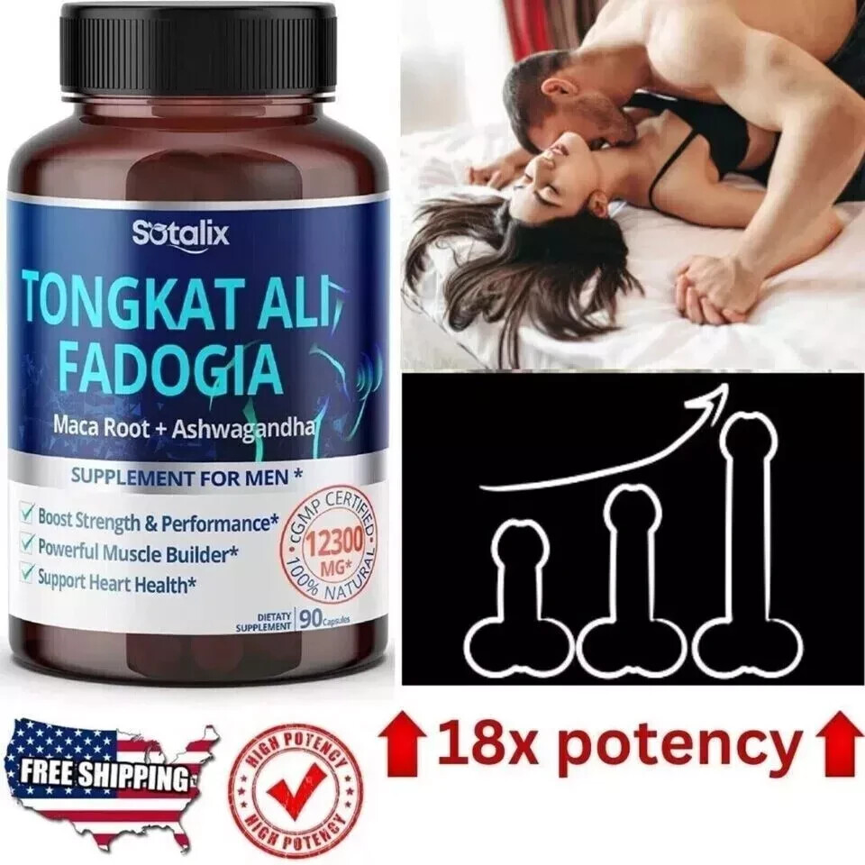 Maca Root Capsules 12300 Mg 18x High Potency Organic Pills. Pack of 2