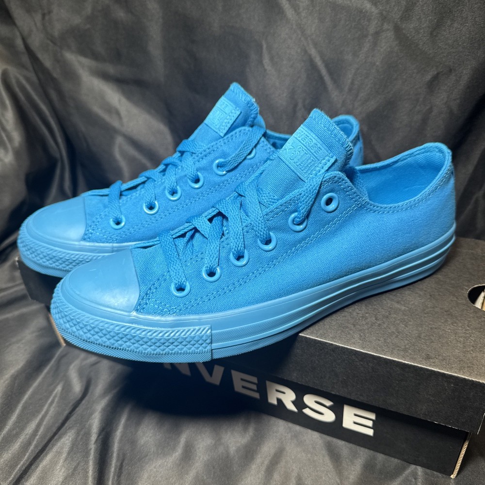 Size 6 Men - 8 Women Converse 166413F Spray Paint Blue Monochrome Shoes