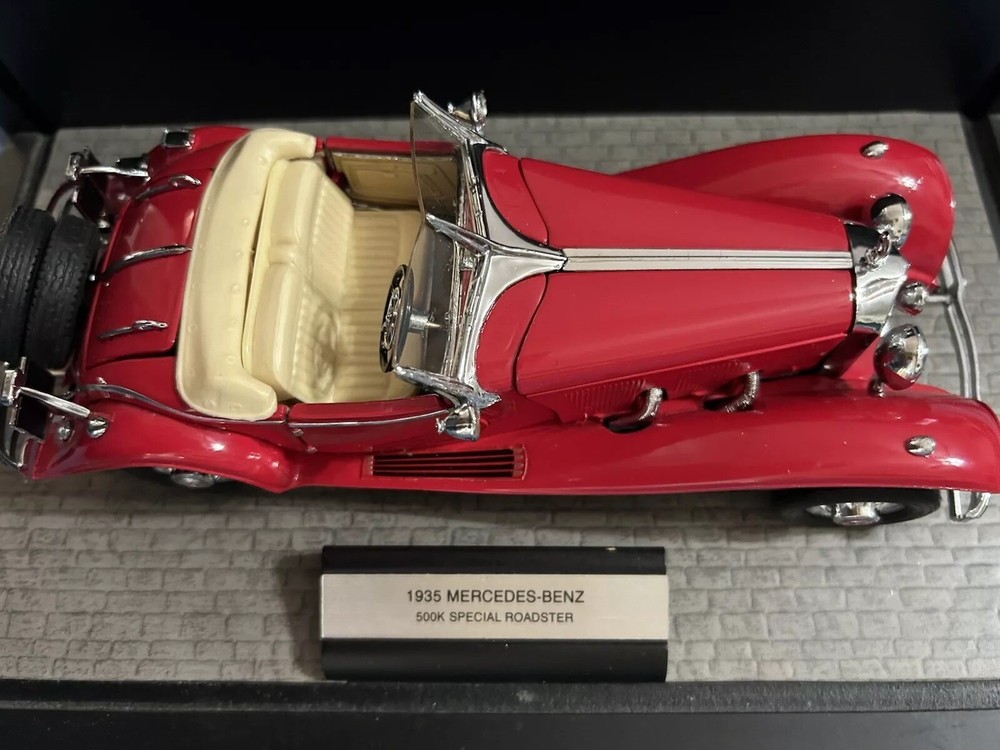 Franklin Mint 1935 Mercedes 500 K Special Roadster and Free Custom Display Case