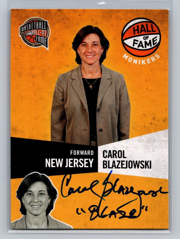 2010 Panini Hall of Fame Carol Blazejowski Monikers Card 18 of 299