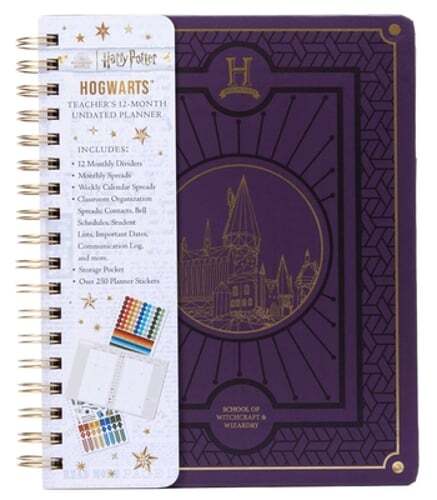 Harry Potter Hogwarts Teacher 12-Month Undated Planner for School Organization