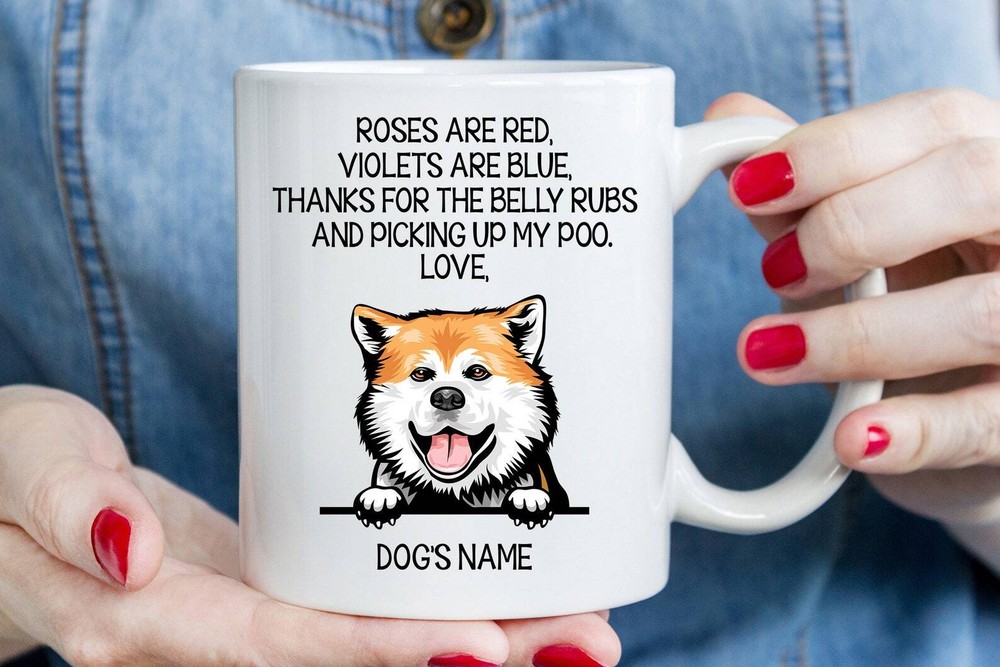 Akita Mug Best Akita Gift Funny Mug For Akita Mom Akita Gift For Dad