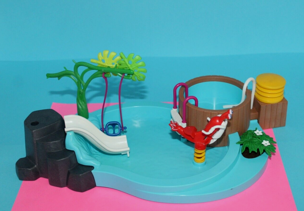 Playmobil Summer Fun Baby Kids Pool with Slide & Baby Swing
