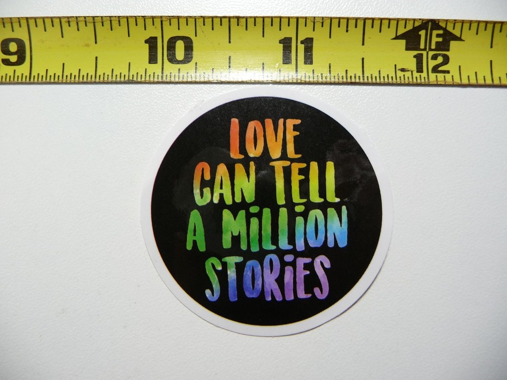 LOVE A MILLION STORIES DECAL STICKER CHURCH CHRISTIAN FAITH BELIEF