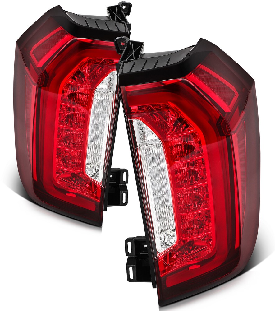 Pair LED Tail Lights Assembly For 2021-2024 GMC Yukon|Yukon XL Outer Brake Lamps