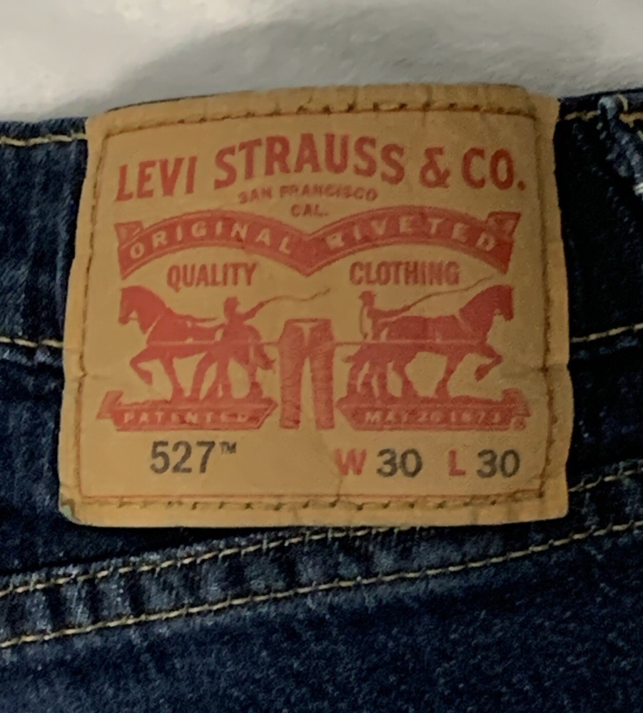 Levis 527 Boot Cut Jeans Mens 30x30 Blue Denim Western Cowboy Ranch