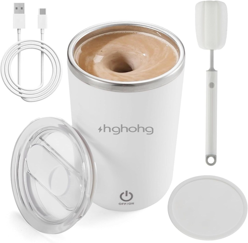 Self Stirring Coffee Mug, 2025 New Automatic Magnetic Stirring Cup, 12Oz, Mixing