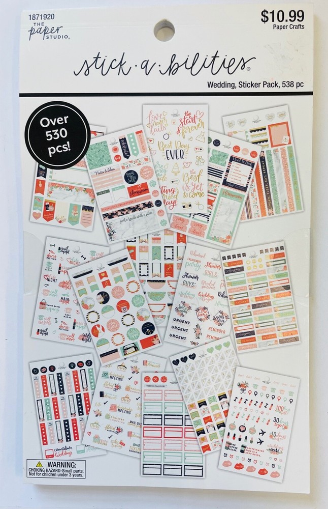 Wedding Planner Calendar Sticker Pack Budget Journal Agenda