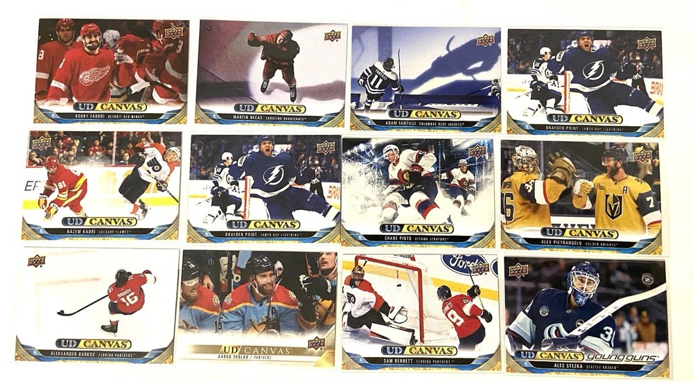 2024-25 Upper Deck UD Canvas Insert Lot of 12 Hockey Cards