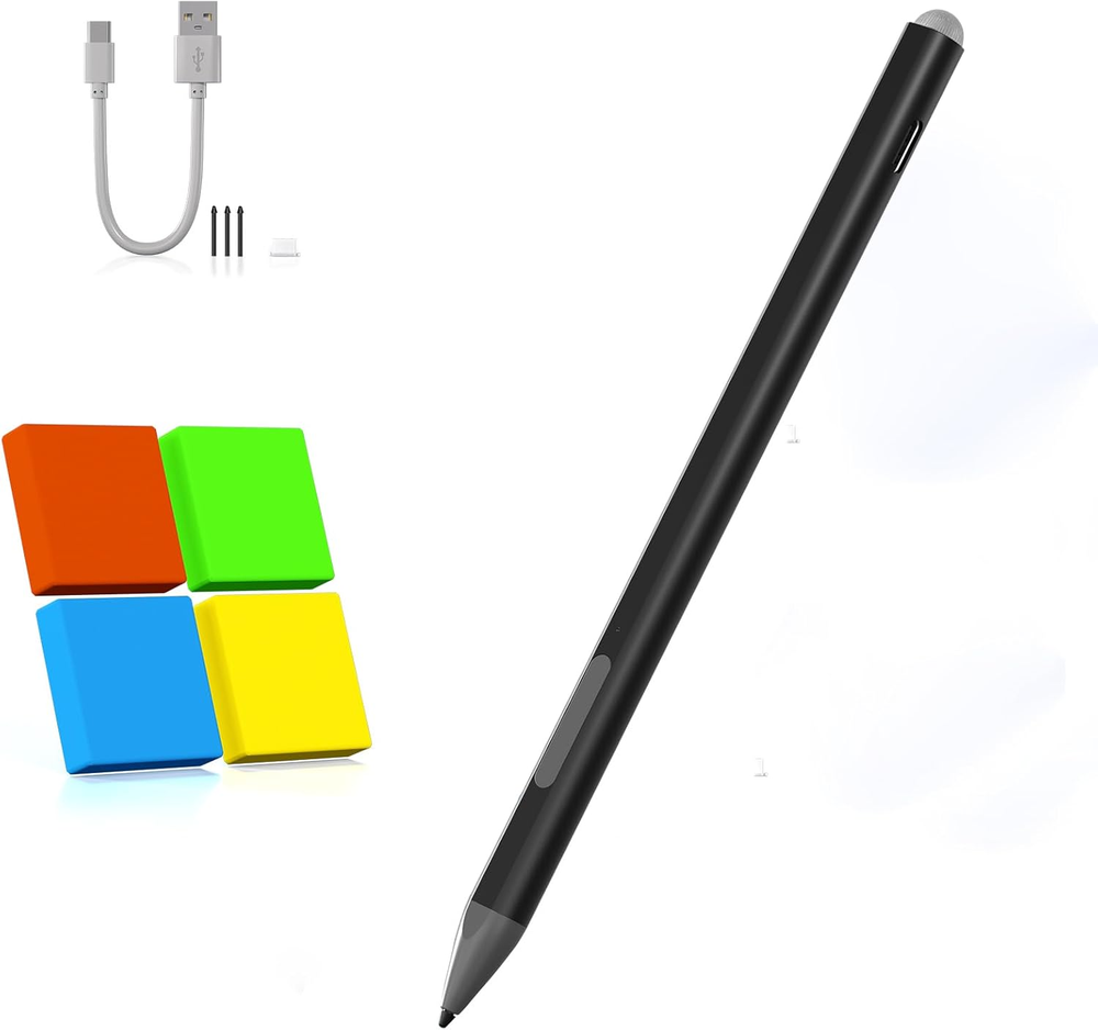 Surface Pencil - Stylus Pen for Surface Pro 12/11/9/10/8/X/7/6/5/4/3 with 4Nibs,