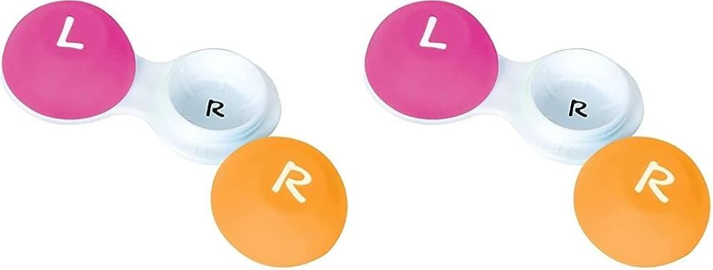 Flents Soft Grip Contact Lens Case for Hard or Soft Lenses with Large Letter Design