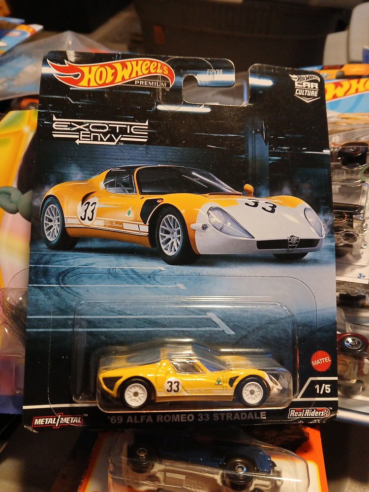 Hot Wheels 2022 Car Culture: Exotic Envy '69 Alfa Romeo 33 Stradale Ships Free