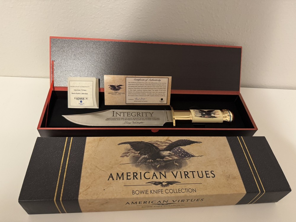 American Virtues Integrity Bowie Knife