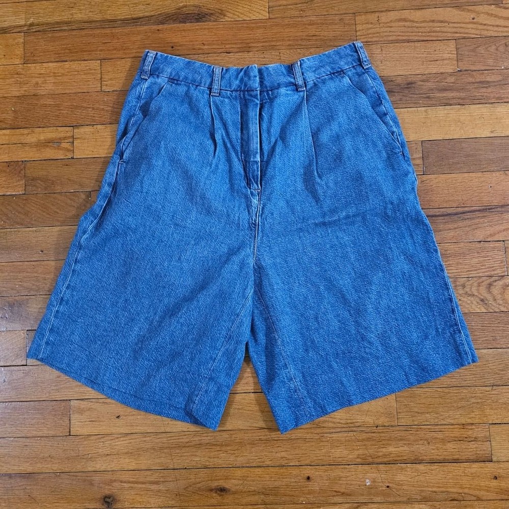 PILCRO Women's Blue Denim Bermuda Shorts Size 29