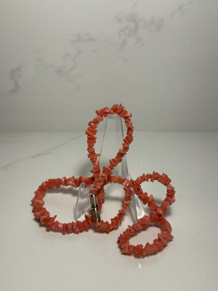 Vintage Angel Skin Coral Necklace
