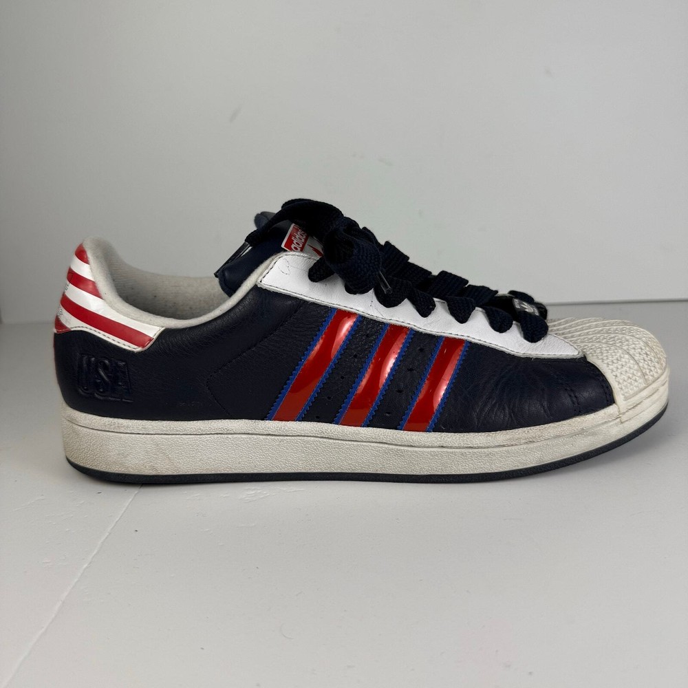Vintage Y2K Adidas Superstar USA Beijing Olympics 2008 sneakers mens 10.5