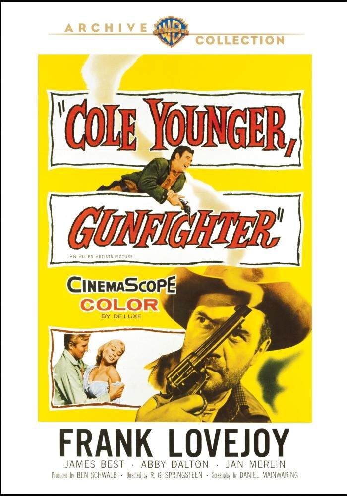 Cole Younger Gunfighter Starring Abby Dalton Frank Lovejoy James Best Jan Merlin on DVD