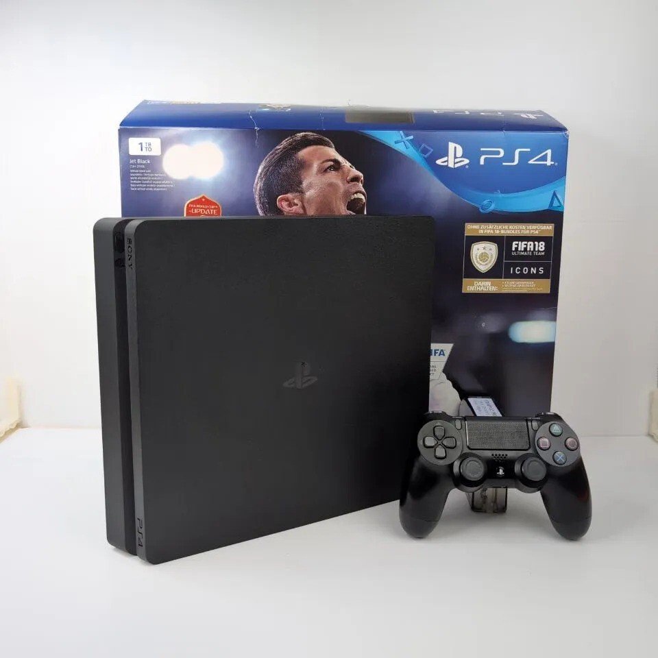 PS4 Slim 1TB Console with Controller and COMPLETE Box Sony Playstation 4