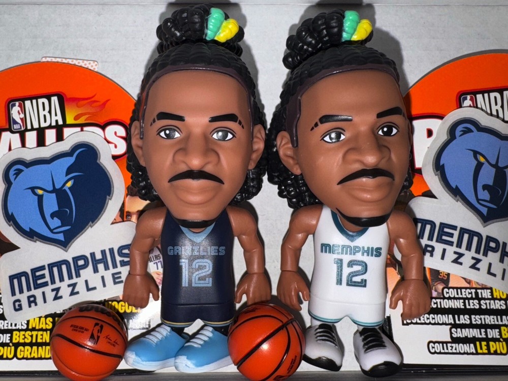 New NBA Ballers Mini Action Figures Ja Morant Memphis Grizzlies with 2 Jerseys