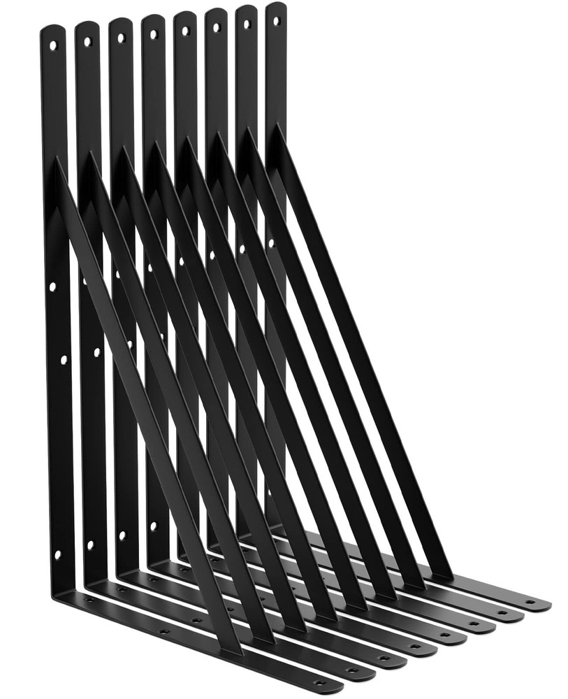 18-Inch Heavy-Duty Shelf Brackets for Garage and Wall Storage