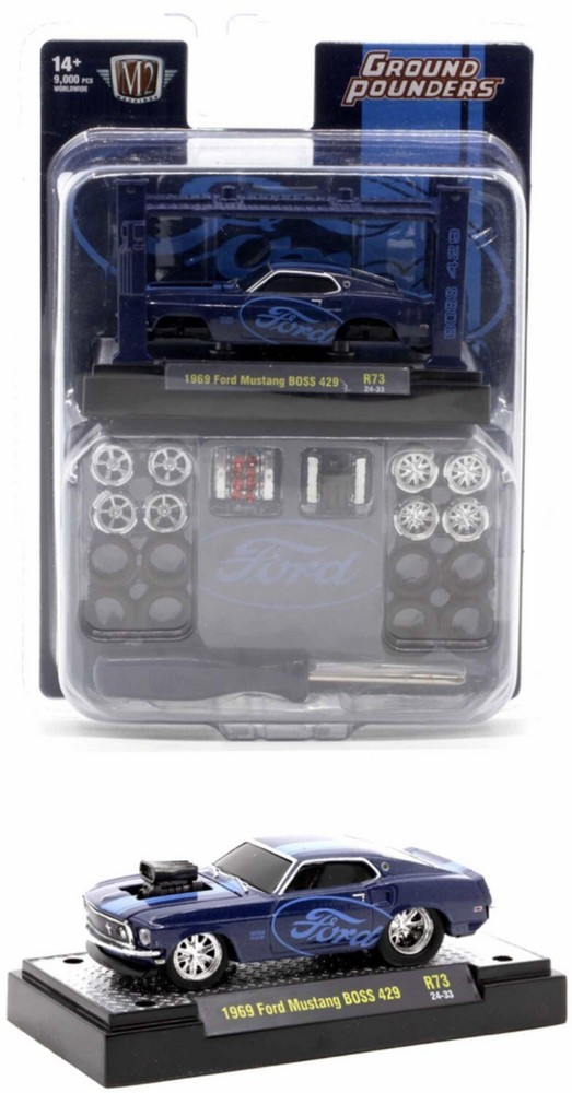 Ford Mustang Boss 429 1969 máquinas M2 kit modelo 1:64
