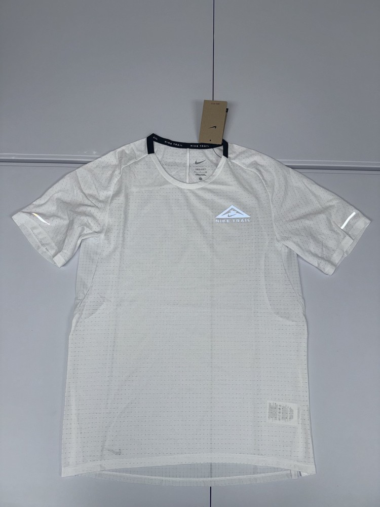 Nike Trail Running Solar Chase DRI-FIT Short Sleeve Shirt White DV9305 Pick Size
