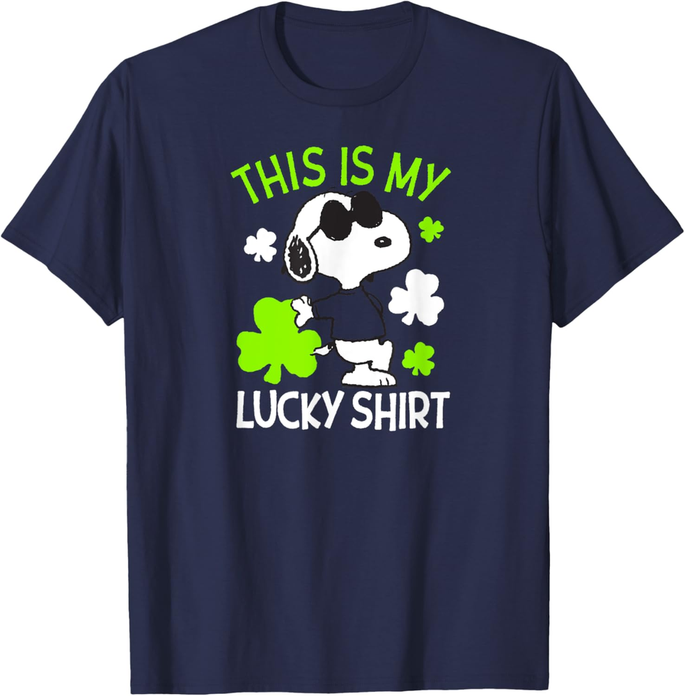 Peanuts St Pattys Day Lucky Shirt T Shirt