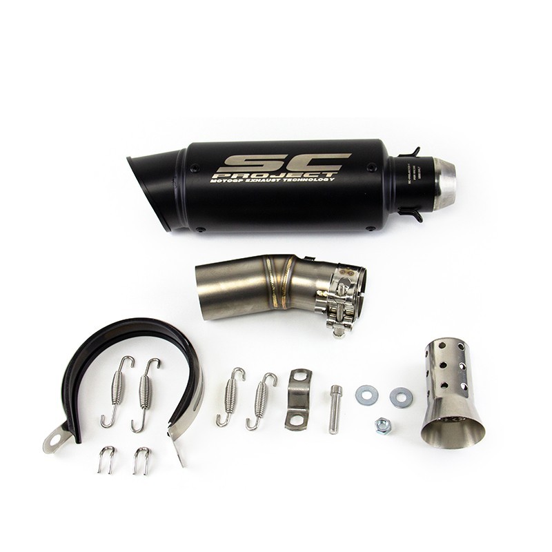 For CF-Moto 450SR 450SS 450NK 2022-2026 Black Muffler Tips Exhaust Mid Link Pipe