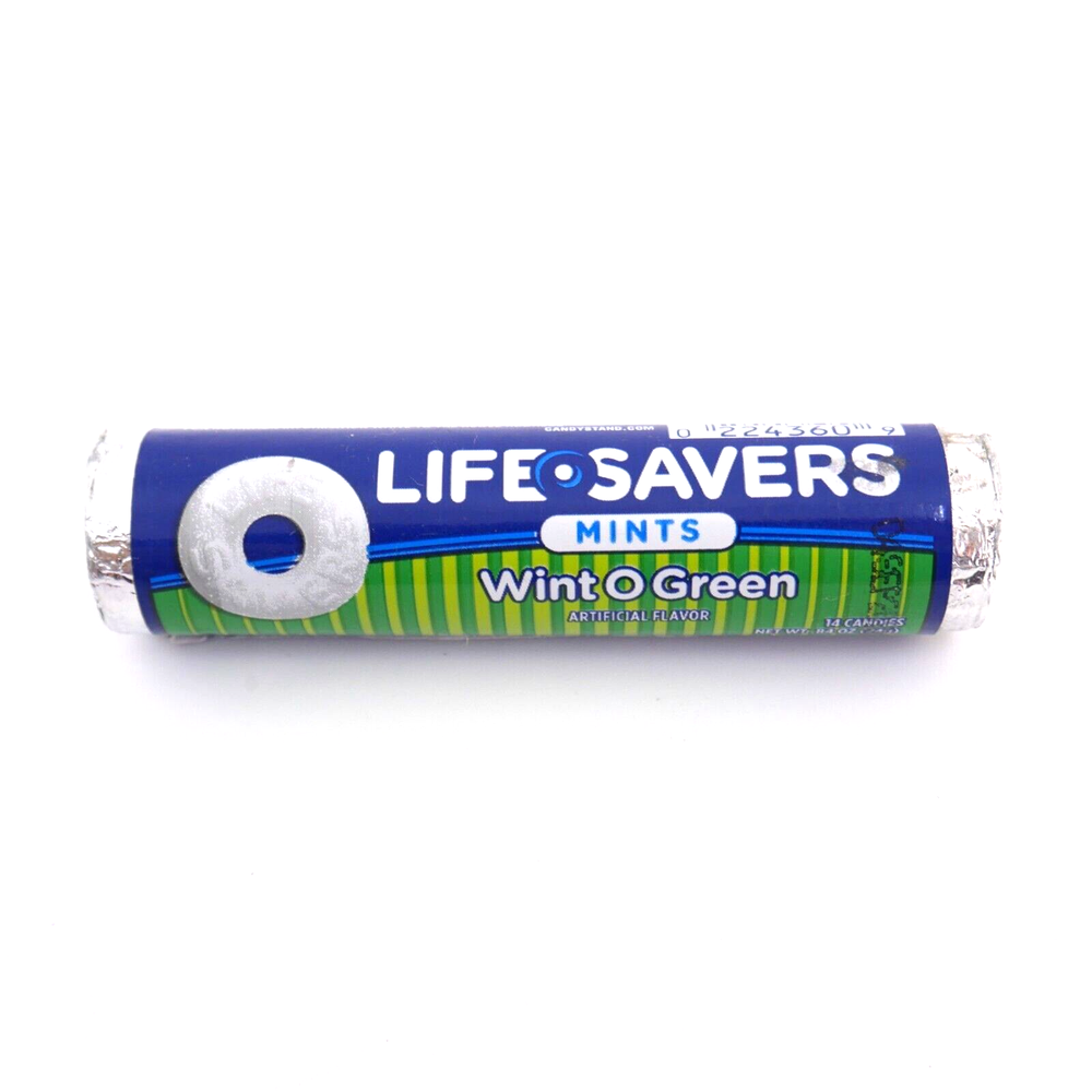 Unopened Roll Of wintogreen wintergreen Lifesavers Hard Candy  2000s vintage