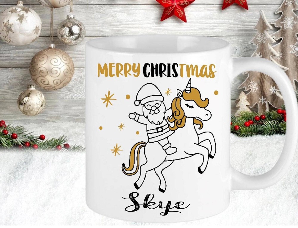 Christmas Personalised Mug Gift Present Funny Christmas Hot Chocolate Tea Coffee