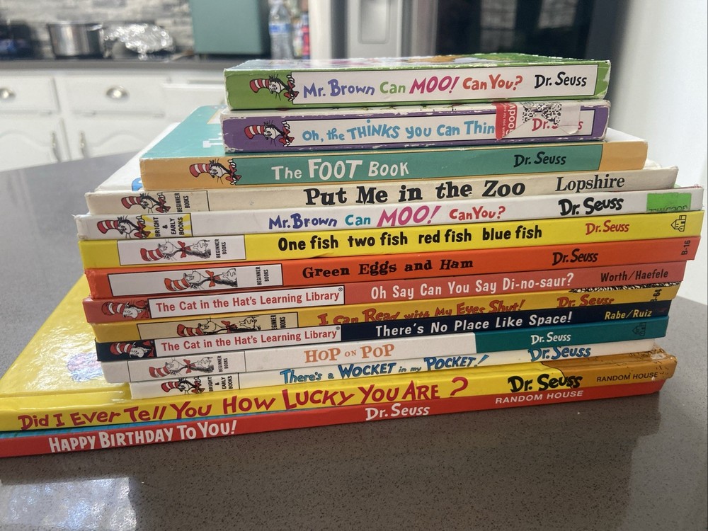 14 Dr Seuss Hardcover Books Lot Vintage & Newer