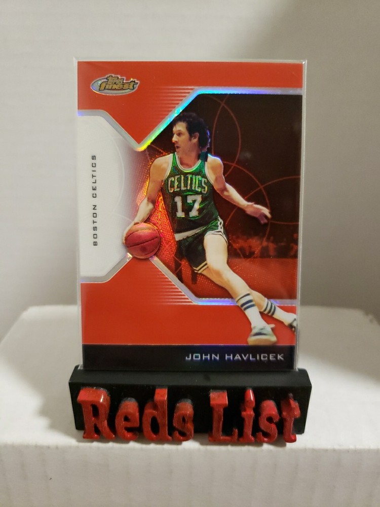 2004-05 Topps Finest Red Refractor 103/149 John Havlicek #144 Celtics HOF
