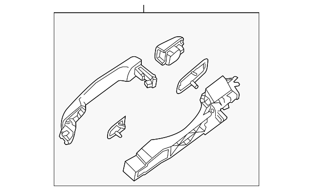Genuine Nissan Handle Outside 80606-9JH0B