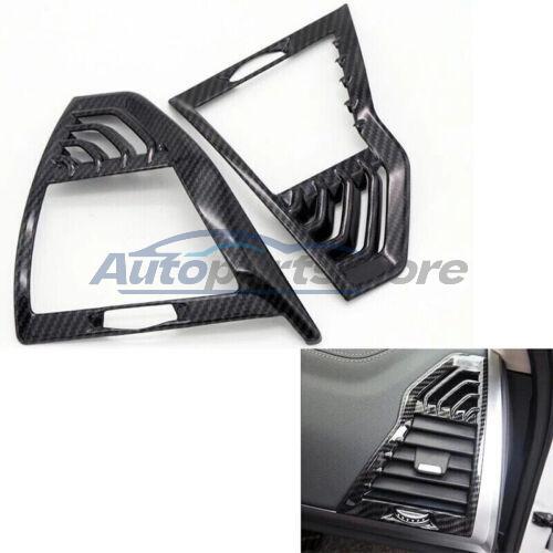 Carbon Fiber Dashboard Side Air Outlet Vent Trim For BMW X3 G01 X4 G02 2019-2021