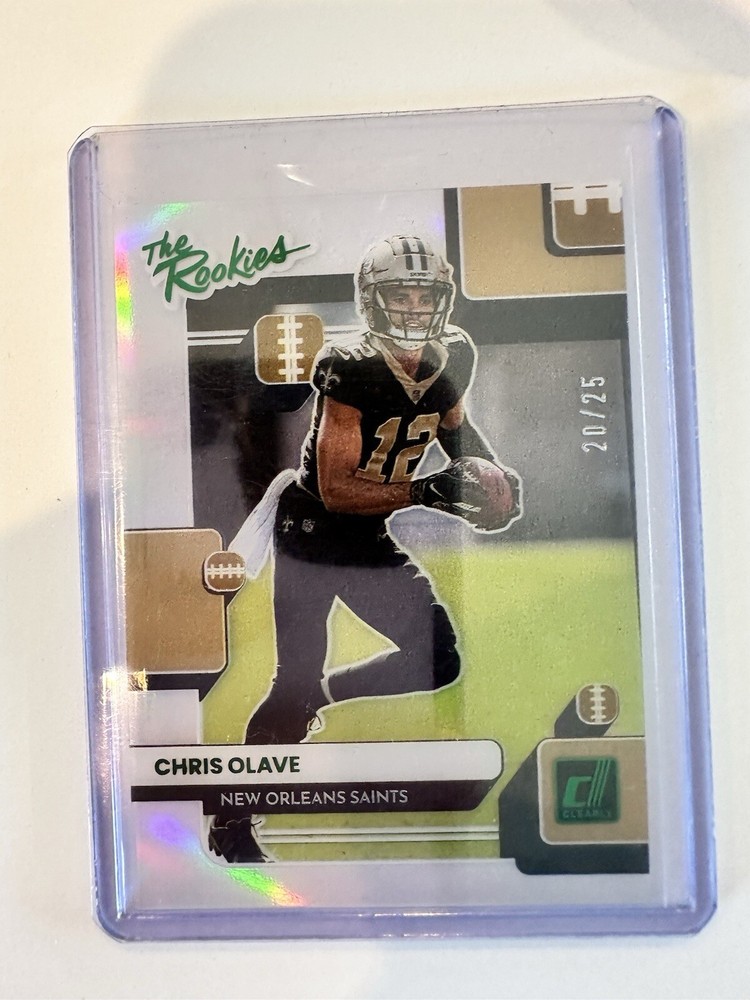 2022 Clearly Donruss The Rookies - Chris Olave 17/25 RC Saints Very Rare!