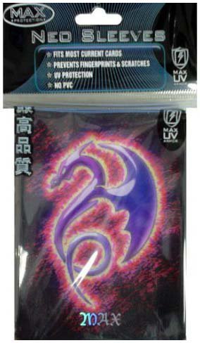 Tribal Dragon Sleeves (50ct) - Purple Max Protection GAMING SUPPLY BRAND NEW