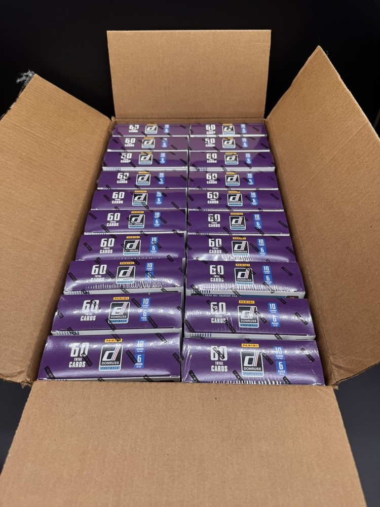 2025 Panini Donruss NFL Mega Box LOT OF 20 FULL OPENED CASE