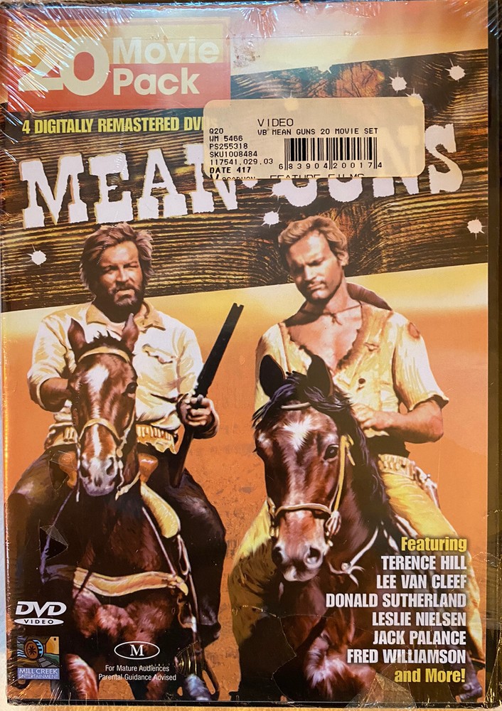 MEAN GUNS “20 Movie Pack” 4 DVDs (FREE SHIPPING)